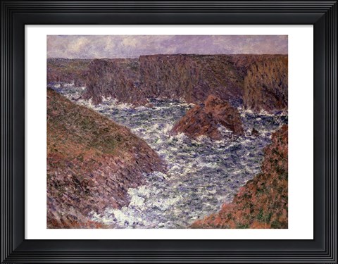 Framed Port Domois at Belle Ile, 1886 Print