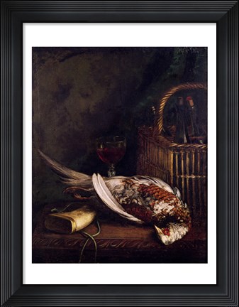 Framed Still Life with a Pheasant, c.1861 Print