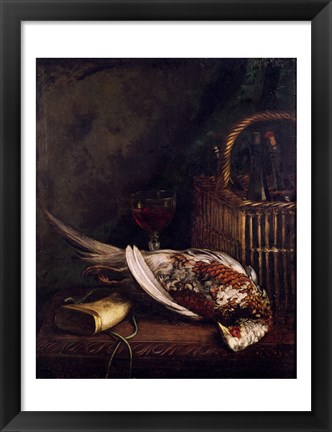 Framed Still Life with a Pheasant, c.1861 Print