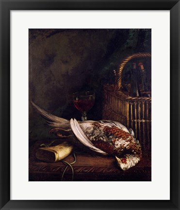 Framed Still Life with a Pheasant, c.1861 Print