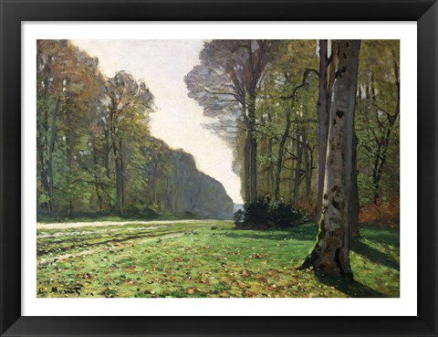 Framed Road to Bas-Breau, Fontainebleau (Le Pave de Chailly), c.1865 Print