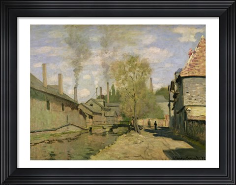 Framed Stream of Robec at Rouen, 1872 Print