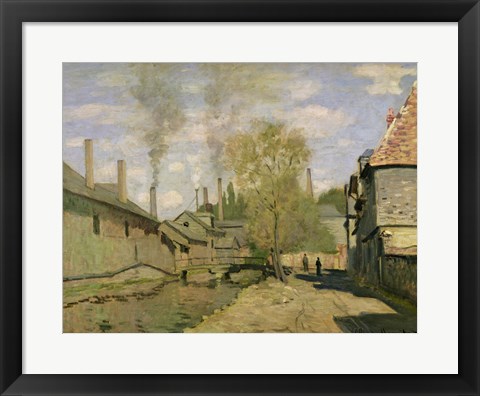 Framed Stream of Robec at Rouen, 1872 Print