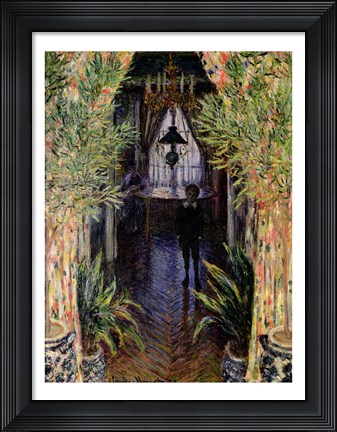 Framed Corner of a Flat at Argenteuil, 1875 Print