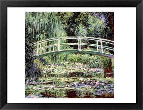 Framed White Waterlilies, 1899 Print