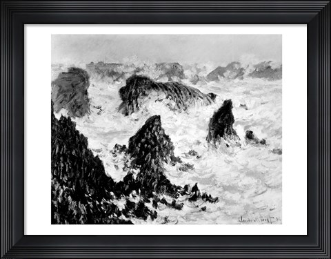 Framed Rocks of Belle-Ile, 1886 Print