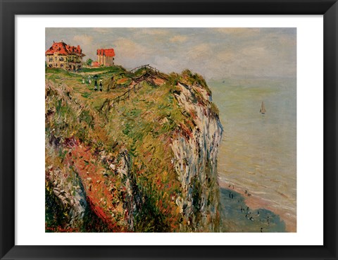 Framed Cliff at Dieppe, 1882 Print