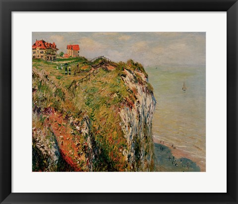 Framed Cliff at Dieppe, 1882 Print