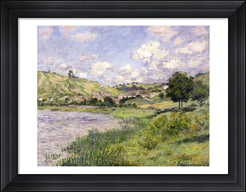 Framed Landscape, Vetheuil, 1879 Print