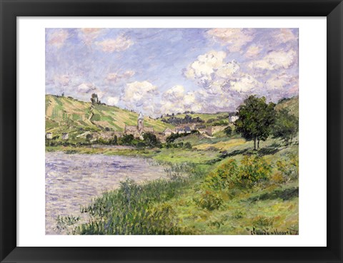 Framed Landscape, Vetheuil, 1879 Print