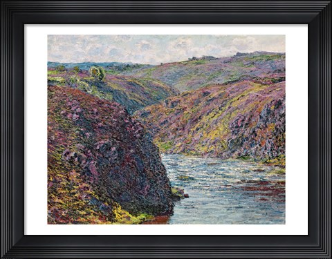 Framed Ravines of the Creuse at the End of the Day, 1889 Print