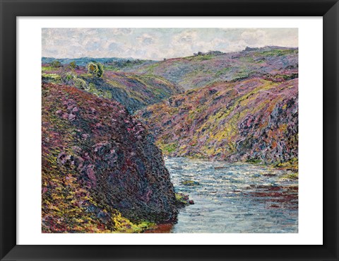 Framed Ravines of the Creuse at the End of the Day, 1889 Print