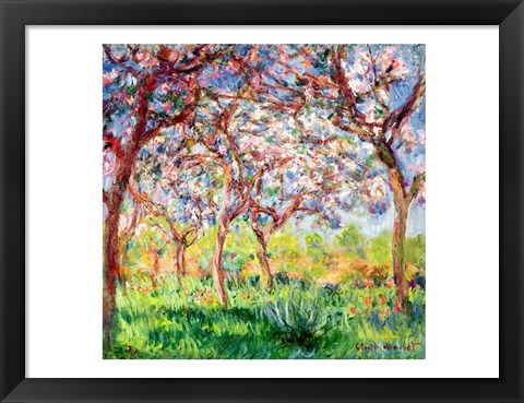 Framed Printemps a Giverny, 1903 Print