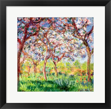 Framed Printemps a Giverny, 1903 Print