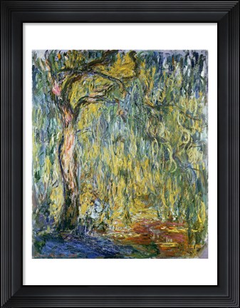 Framed Large Willow at Giverny, 1918 Print