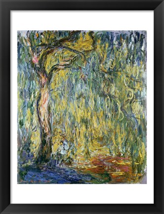 Framed Large Willow at Giverny, 1918 Print