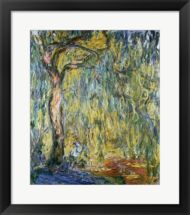 Framed Large Willow at Giverny, 1918 Print