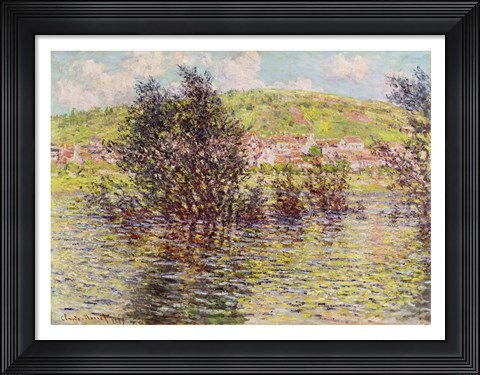 Framed Vetheuil, View from Lavacourt, 1879 Print