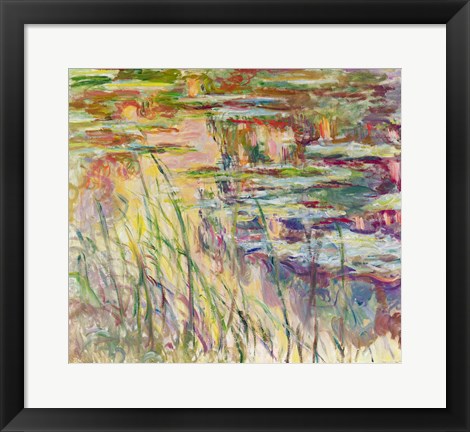 Framed Reflections on the Water, 1917 Print