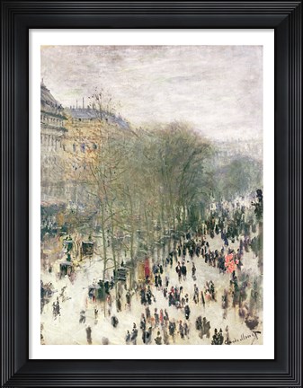 Framed Boulevard des Capucines, 1873-4 Print