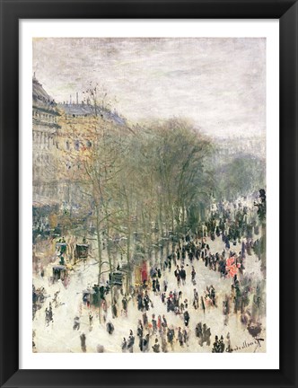 Framed Boulevard des Capucines, 1873-4 Print