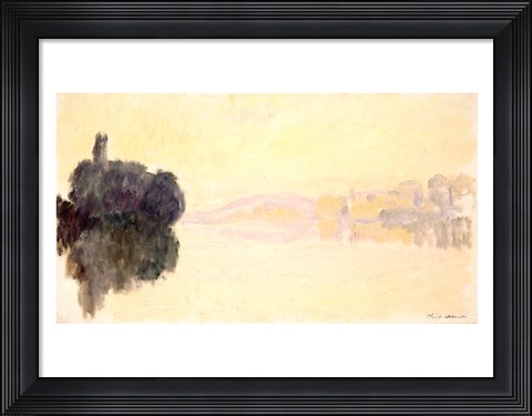 Framed Seine at Port-Villez, Evening Effect, 1894 Print