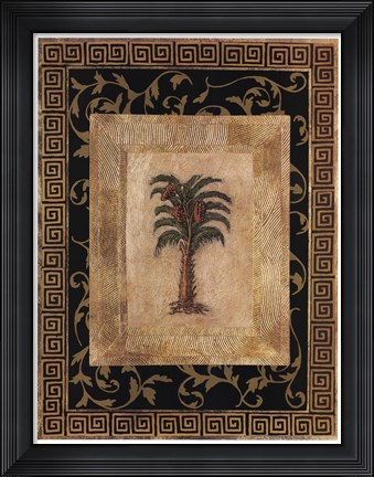 Framed Palm Tree II Print