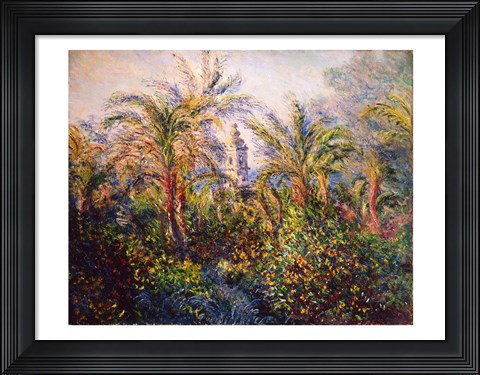 Framed Garden in Bordighera, Impression of Morning, 1884 Print