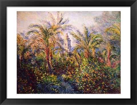 Framed Garden in Bordighera, Impression of Morning, 1884 Print