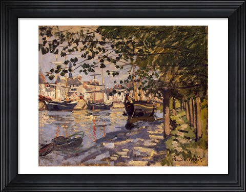 Framed Seine at Rouen, 1872 Print