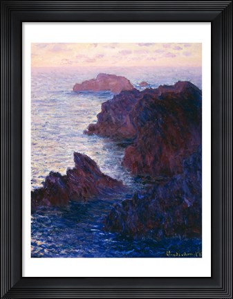 Framed Rocks at Bell-Ile, Port-Domois, 1886 Print