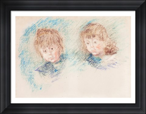 Framed Jean-Pierre Hoschede and Michel Monet Print