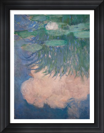 Framed Waterlilies, detail, 1914-17 Print