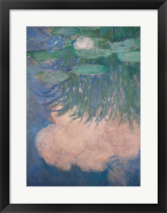 Framed Waterlilies, detail, 1914-17 Print