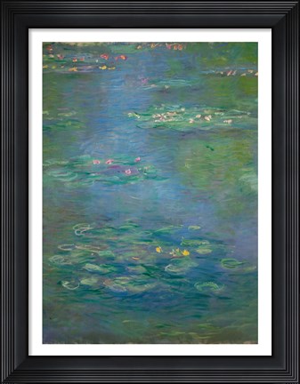 Framed Waterlilies, detail, 1903 Print