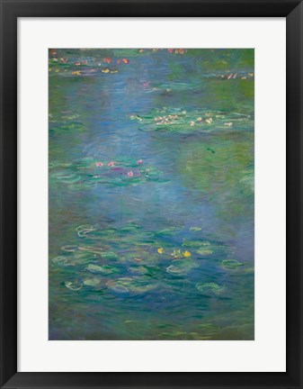 Framed Waterlilies, detail, 1903 Print