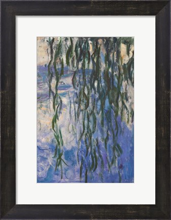 Framed Waterlilies, 1916-19 (Reflection) Print
