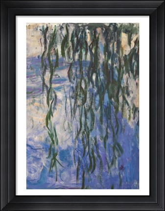 Framed Waterlilies, 1916-19 (Reflection) Print
