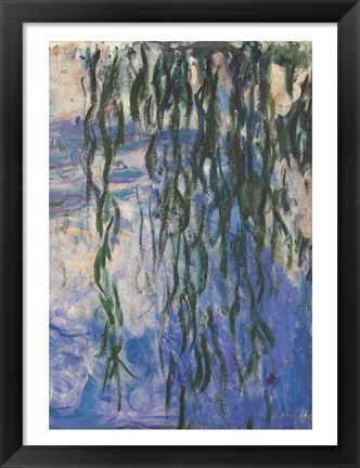 Framed Waterlilies, 1916-19 (Reflection) Print