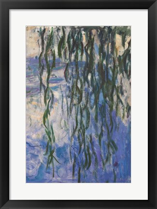 Framed Waterlilies, 1916-19 (Reflection) Print