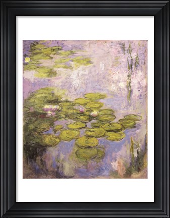 Framed Nympheas, 1916-19 Print