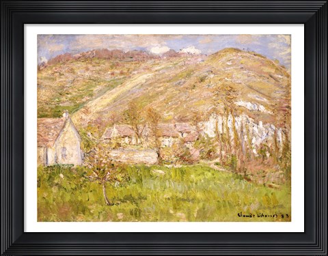 Framed Hamlet on a Cliff near Giverny Print