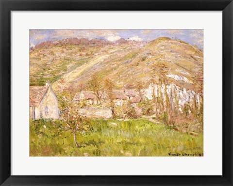 Framed Hamlet on a Cliff near Giverny Print