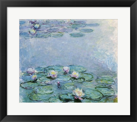 Framed Water Lilies Print