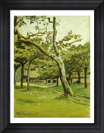 Framed Customs Hut, Morning, 1882 Print