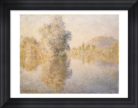 Framed Early Morning on the Seine at Giverny, 1893 Print