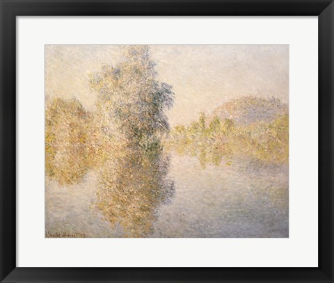 Framed Early Morning on the Seine at Giverny, 1893 Print