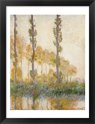 Framed Three Trees, Autumn, 1891 Print