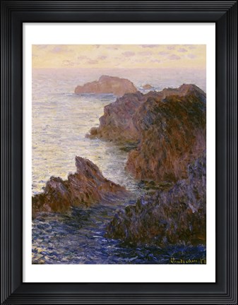Framed Rocky Point at Port-Goulphar Print