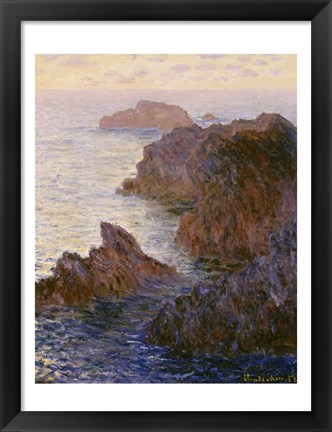 Framed Rocky Point at Port-Goulphar Print